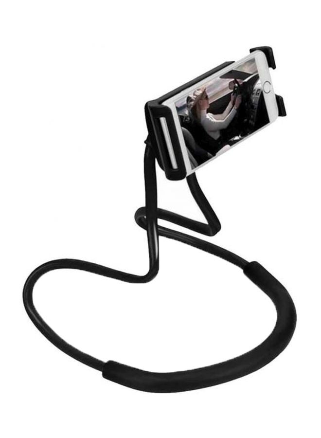 360-Degree Lazy Neck Mobile Phone Holder Black