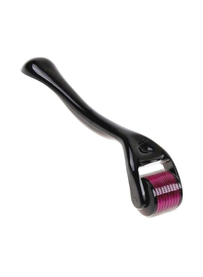 بكرة ديرما رولر للبشرة بالإبر الدقيقة أسود/وردي