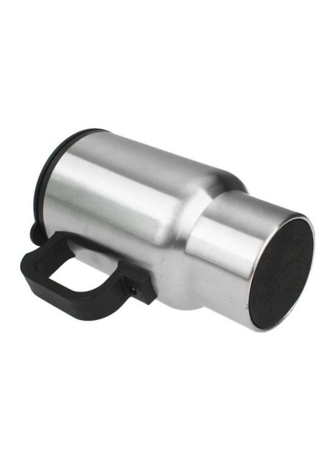 Stainless Steel Car Travel Mug Silver/Black - Image 3