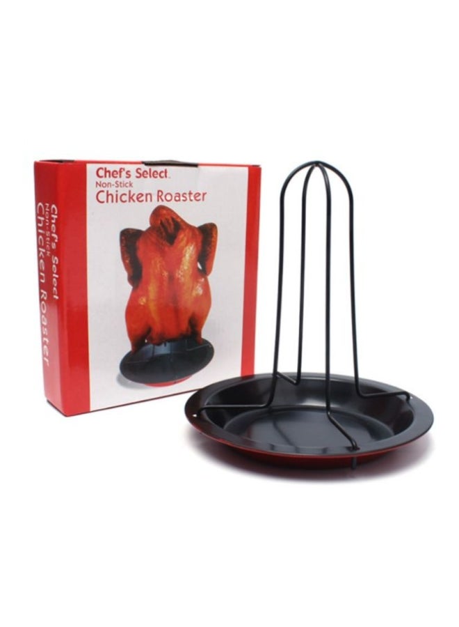 Chicken Roaster Rack With Bowl Black/Red 17x19cm - v1568308968/N29902573A_2