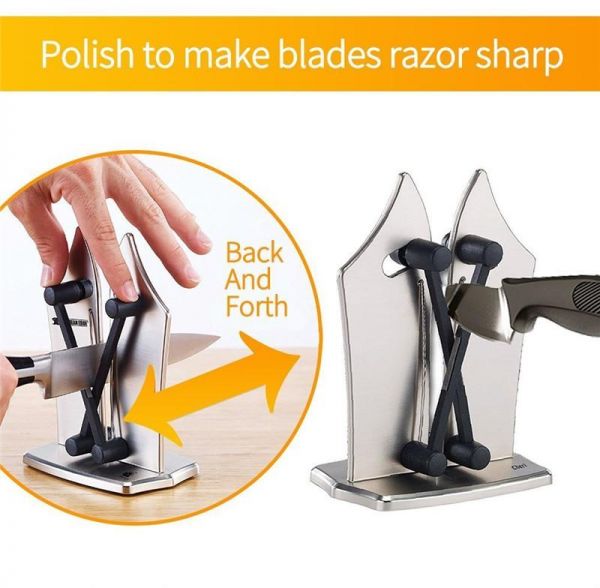 ieLive Bavarian Edge Kitchen Knife Sharpener Silver/Black - Image 3