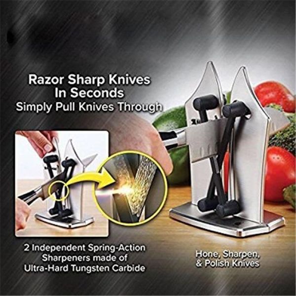 ieLive Bavarian Edge Kitchen Knife Sharpener Silver/Black - Image 5