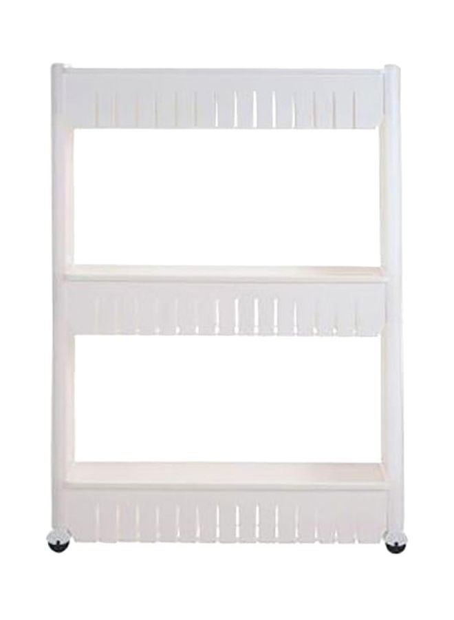 3-Tier Multipurpose Kitchen Rack White 21.7x29inch  - Image 1
