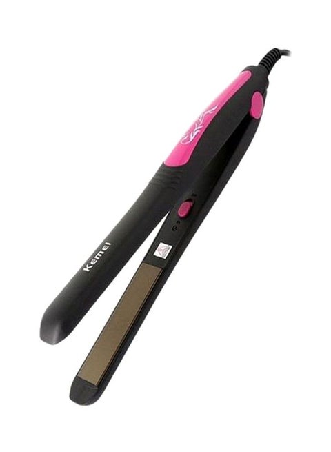 Professional Hair Straightener KM-328 Black/Pink