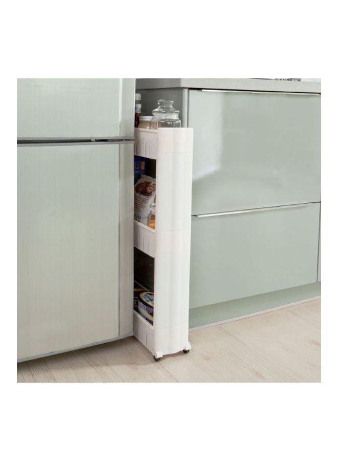 3-Tier Multipurpose Kitchen Rack White 21.7x29inch  - Image 5