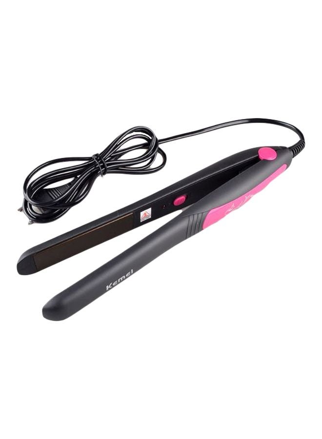 Kemei Hair Straightener Black/Pink  - Image 1