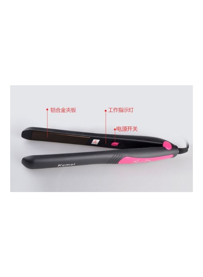 Kemei Hair Straightener Black/Pink  - Image 3