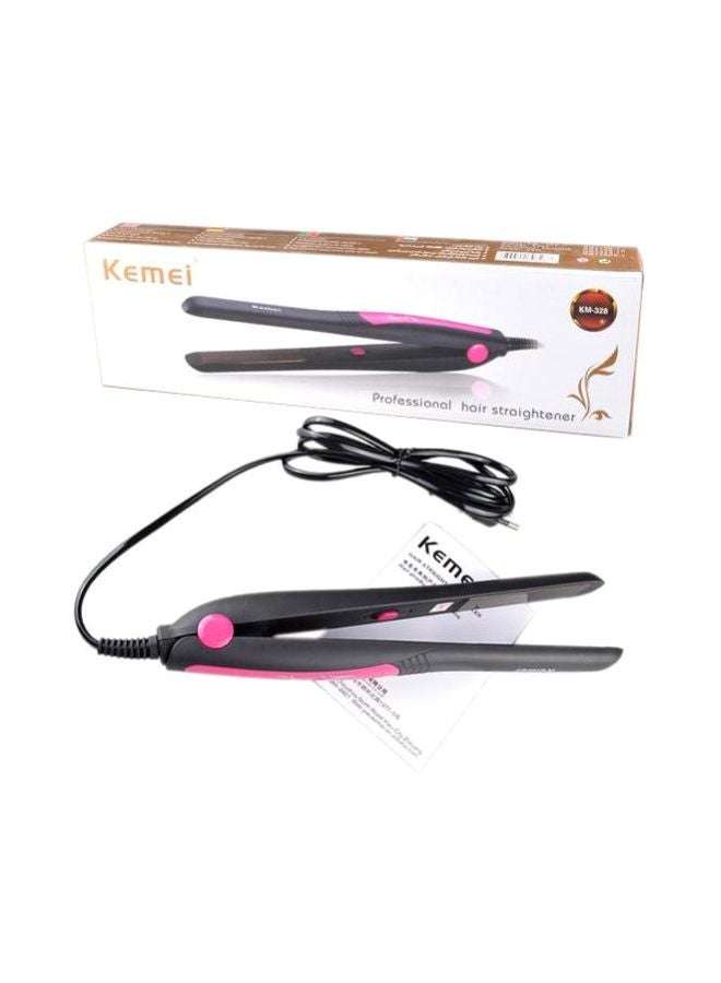 Kemei KM-328 Electric Hair Straightener Black  - Image 1