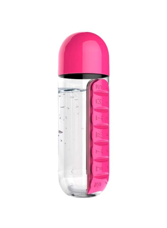 Water Bottle With Pills Organizer - Image 1