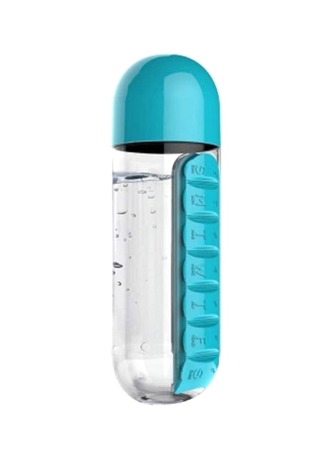 Generic 2-In-1 Plastic Water Bottle With Pill Organizer - Image 1