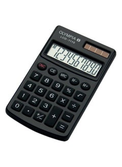 Olympia 10-Digit Pocket Calculator Black/Grey 