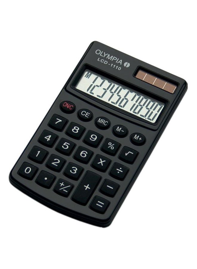 10-Digit Pocket Calculator Black/Grey