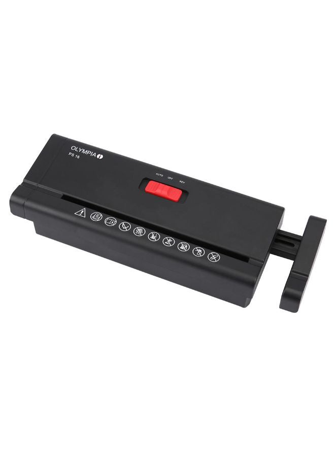 Olympia A4 Paper Sheet Shredder Black 