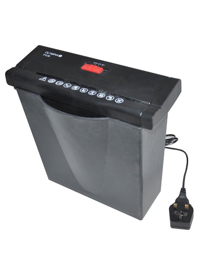 Olympia A4 Paper Sheet Shredder With Basket Black/Grey 