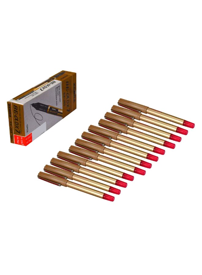 ZEBRA 10-Piece Dry Ink Pen Set Gold/Red  - Image 2