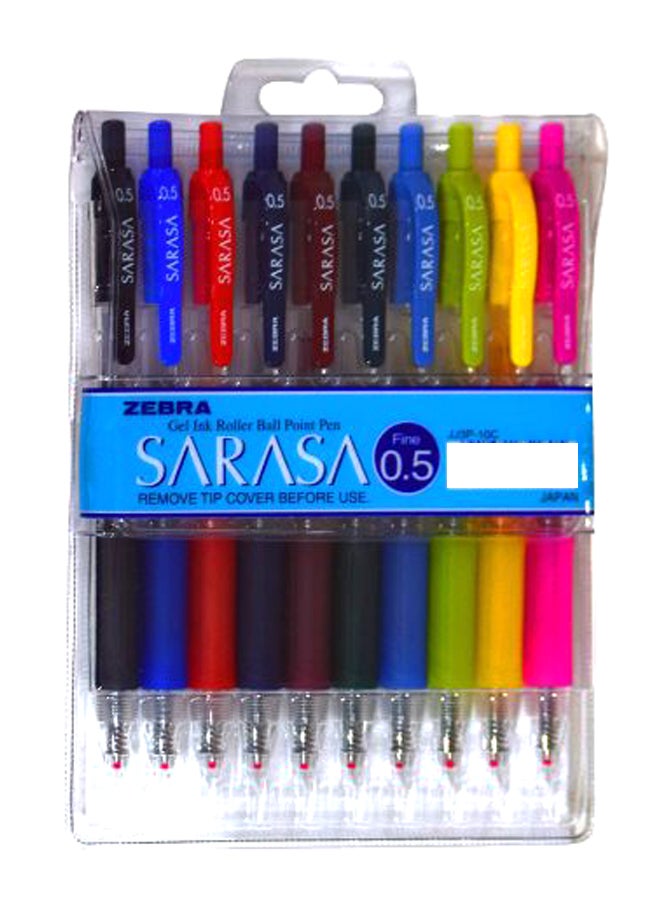 ZEBRA 12-Piece Dry Ink Pen Set Multicolour 