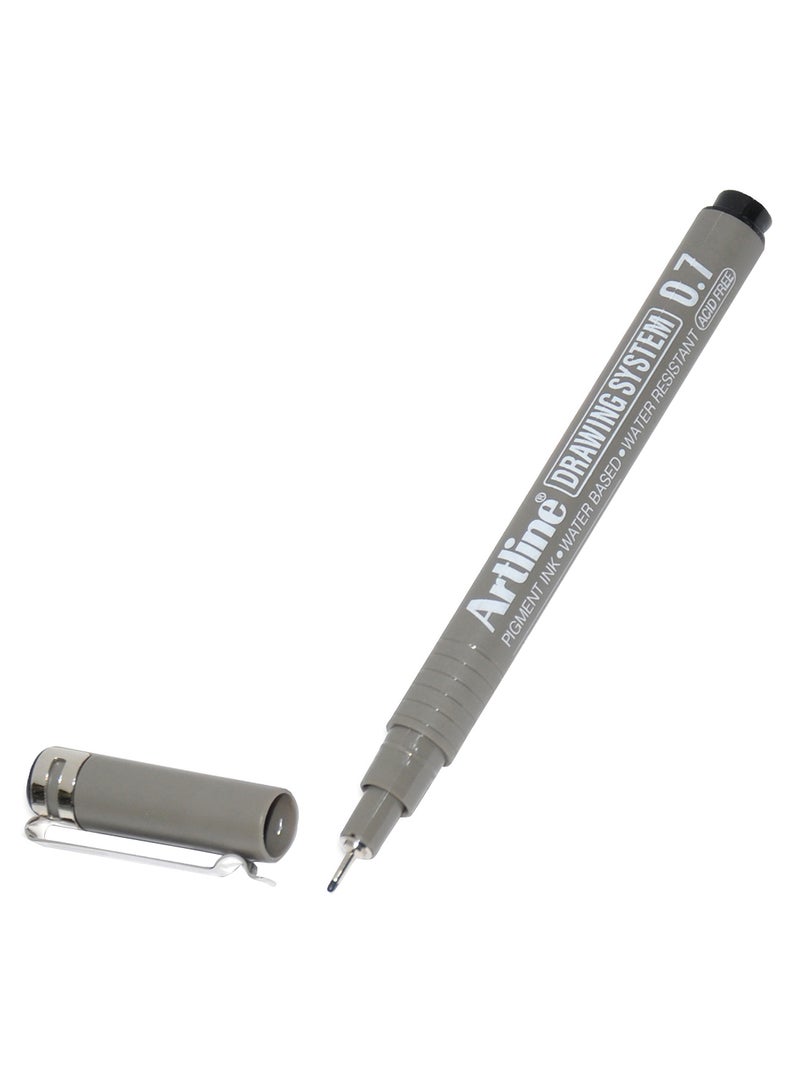 Artline 12-Piece Fineliner Pen Set Grey/Silver - Image 2
