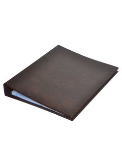 Durable A4 Size Business Card Ring Binder With Index Brown/Clear  - Image 2