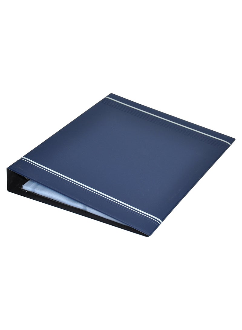 Durable A4 Size Business Card Ring Binder With Index Blue  - Image 1