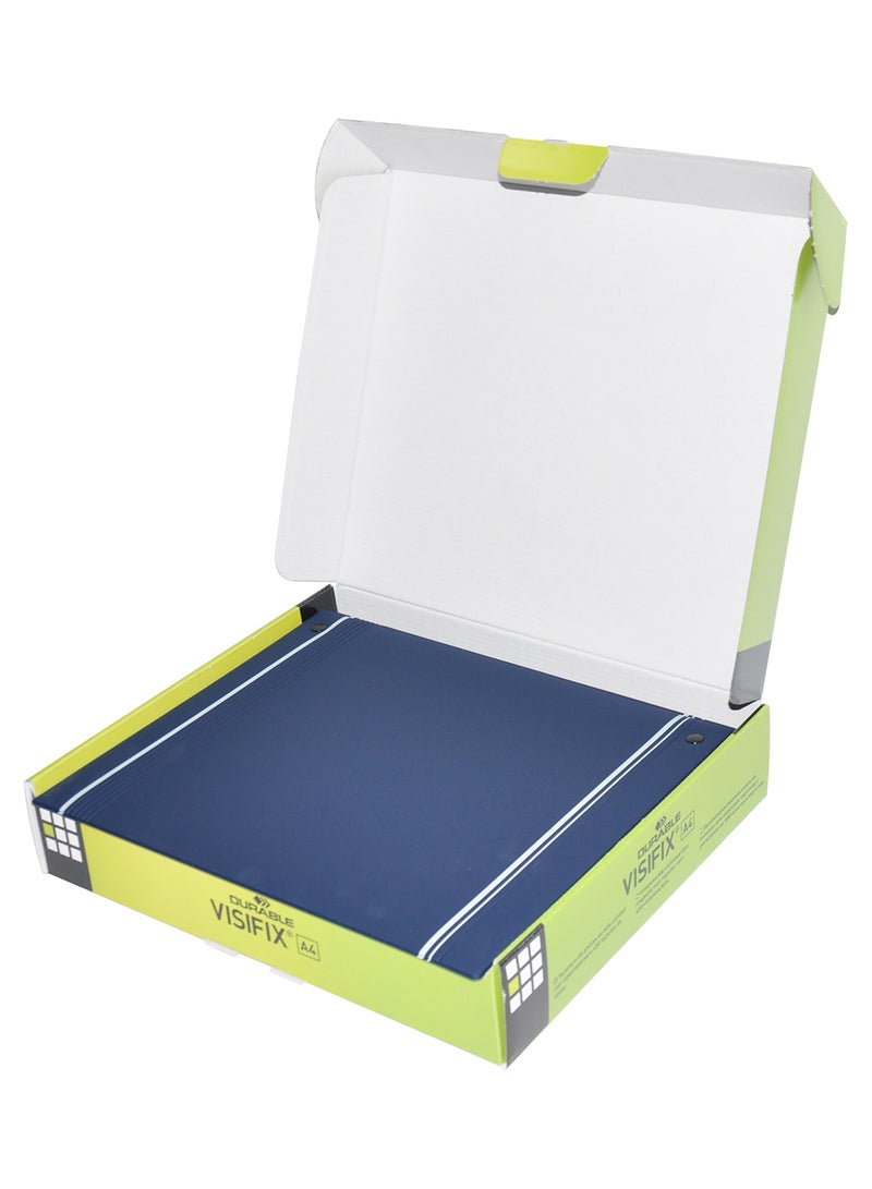 Durable A4 Size Business Card Ring Binder With Index Blue  - Image 2