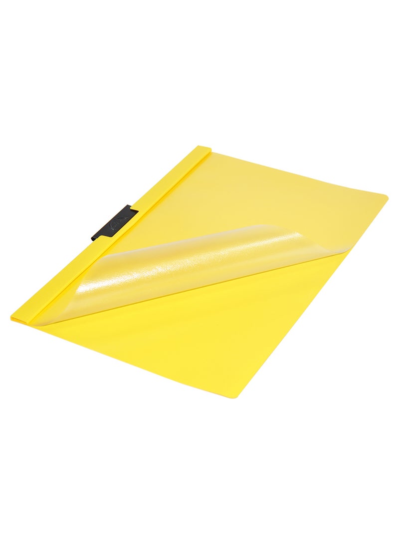Durable 25-Piece A4 Size Duraclip File Set Yellow/Clear - Image 1