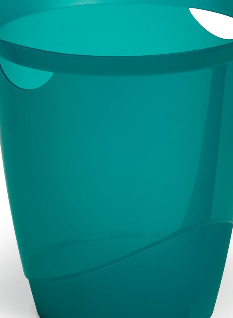 Durable - Waste Bin Basket With Handy Handle Turquoise - Image 1