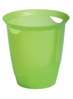 Durable Waste Bin Basket With Handy Handle Green  - Image 1