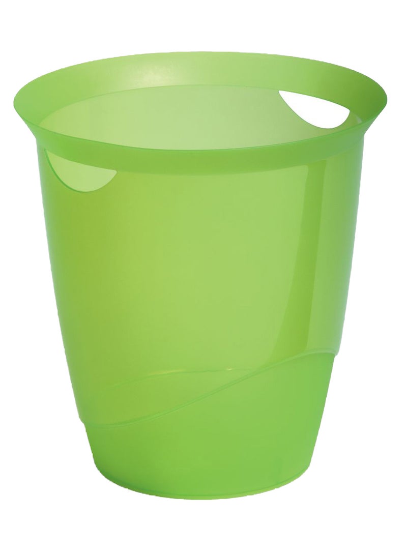 ديورابل سلة نفايات مع مقبض عملي أخضر - Image 1