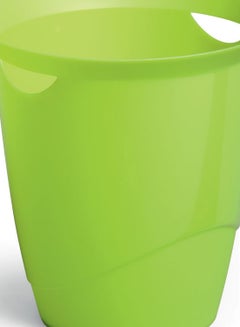 Durable Waste Bin Basket With Handy Handle Green  - Image 2