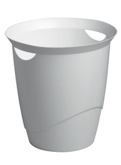Durable Waste Bin Basket With Handy Handle White  - Image 1