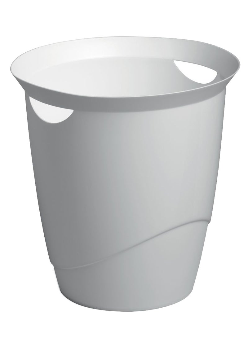 Durable - Waste Bin Basket With Handy Handle White - Image 1