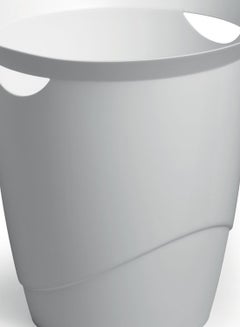 Durable Waste Bin Basket With Handy Handle White  - Image 2