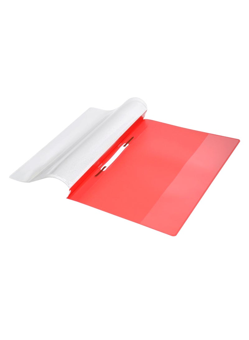 Durable 25-Piece A4 Duraplus Offer File Set Red/Clear - Image 1