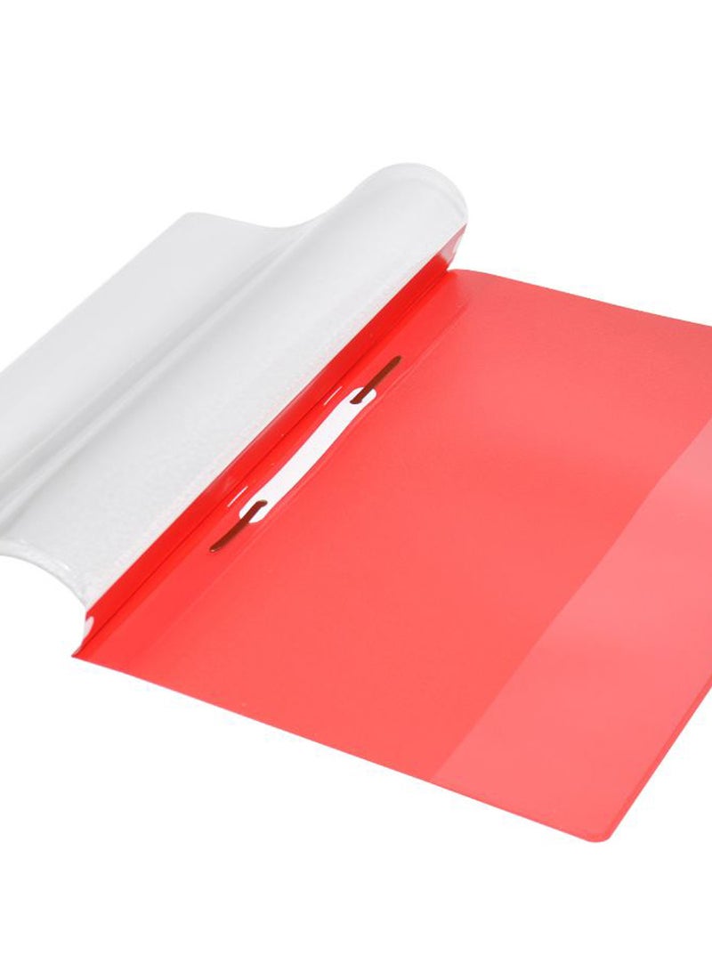 Durable 25-Piece A4 Duraplus Offer File Set Red/Clear - Image 2