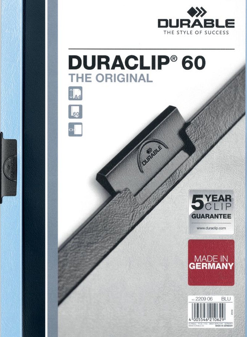 Durable 25-Piece A4 Duraclip File Set Blue/Black - Image 2