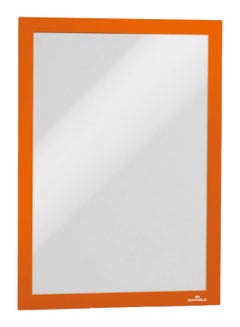Durable 2-Piece A4 Magnetic Frame Set Orange/Clear 