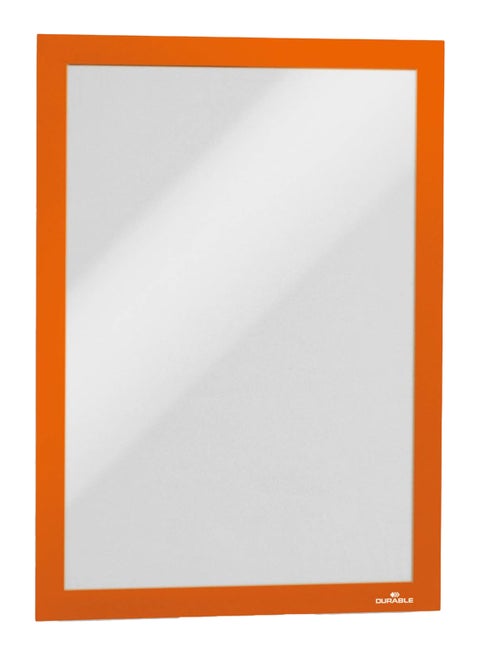 2-Piece A4 Magnetic Frame Set Orange/Clear