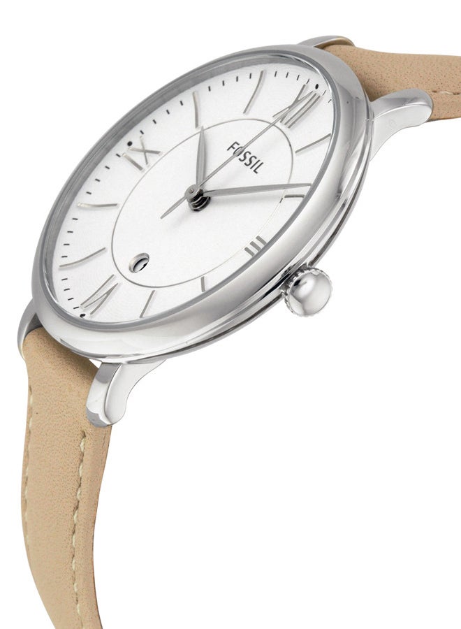 فوسيل ساعة يد بعقارب وسوار من الجلد، طراز ES3793 للنساء - Image 3