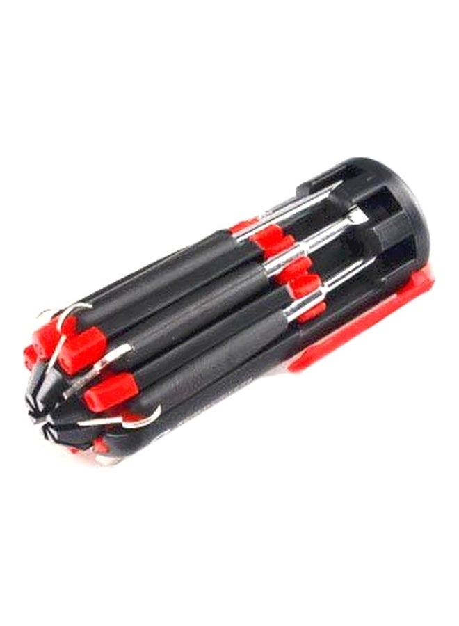 8-In-1 Screwdrivers Tool set Black/Red 