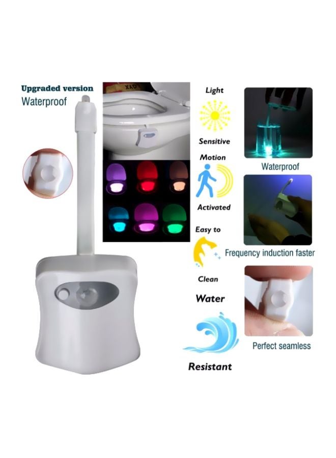 Motion Sensor Toilet Night Light Multicolour 65x15x65mm - Image 3