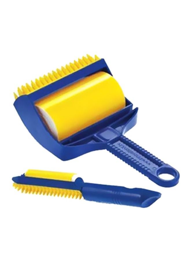 AS SEEN ON TV Sticky Buddy Lint Roller With Built-In Fingers Yellow/Blue - Image 1