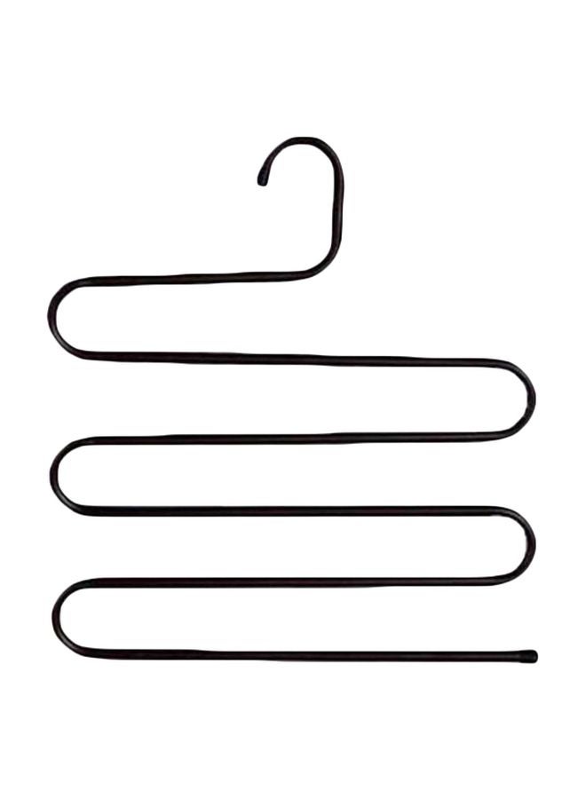 علّاقة متعددة الوظائف مزودة بخمسة طبقات على شكل حرف S أسود 35x35سم - Image 1