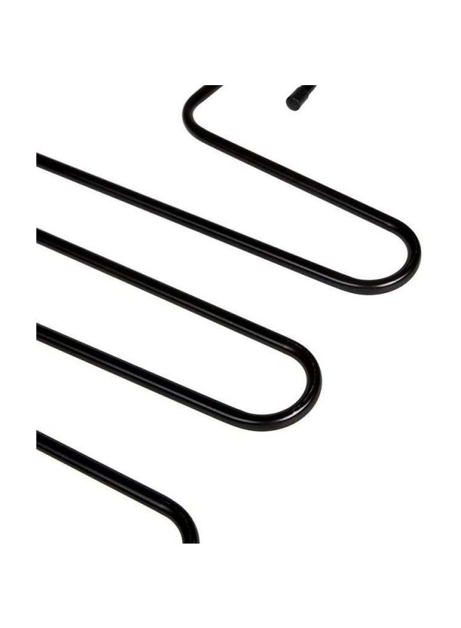 علّاقة متعددة الوظائف مزودة بخمسة طبقات على شكل حرف S أسود 35x35سم - Image 2