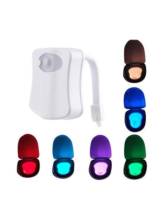 ضوء LED للمرحاض يعمل بجهاز استشعار للحركة متعدد الألوان 6x7x1.8سم  - Image 2