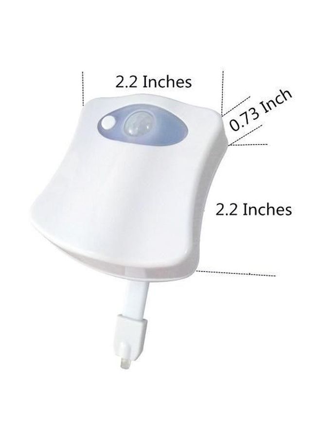 ضوء LED للمرحاض يعمل بجهاز استشعار للحركة متعدد الألوان 6x7x1.8سم  - Image 3