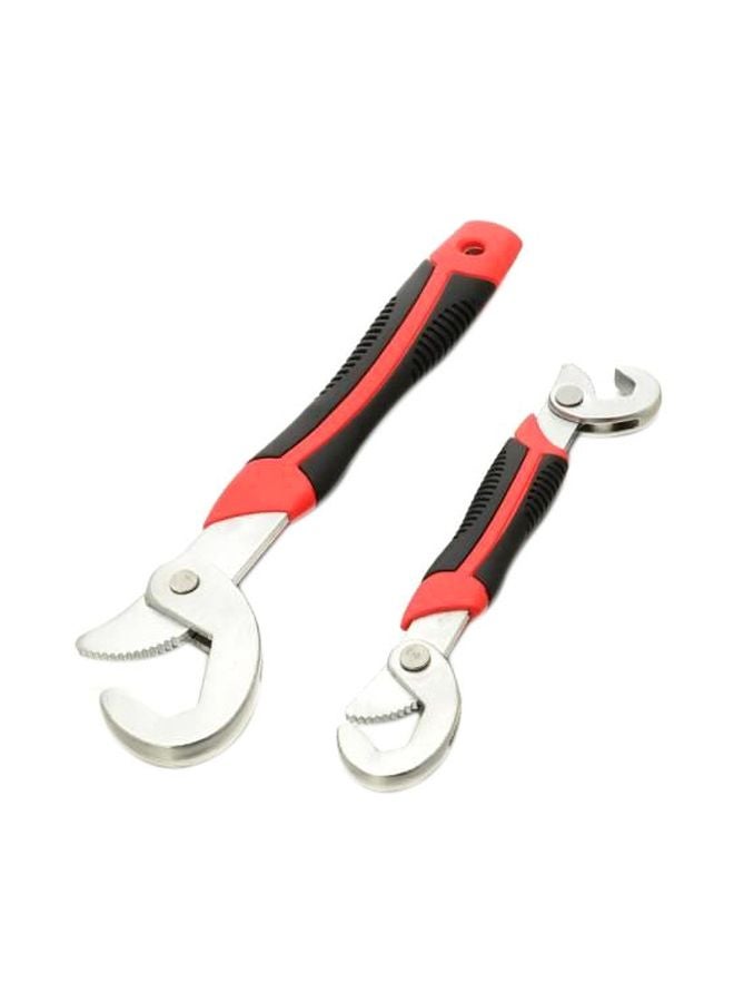 2-Piece Snap And Grip Wrench Black/Red/Silver