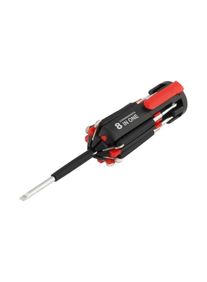 8-In-1 Multi-End Screwdriver Black/Red  - Image 2