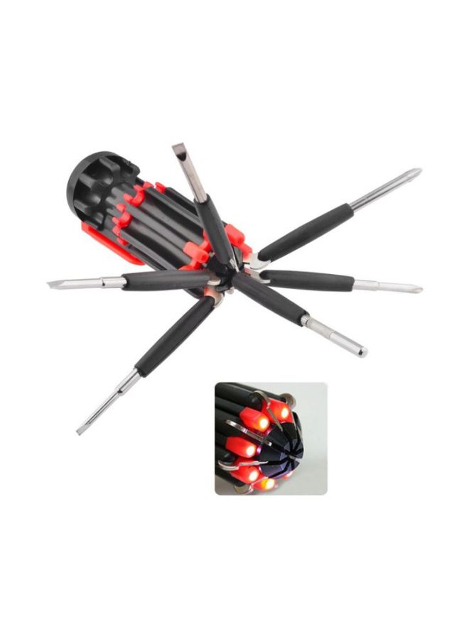 8-In-1 Multi-End Screwdriver Black/Red  - Image 4