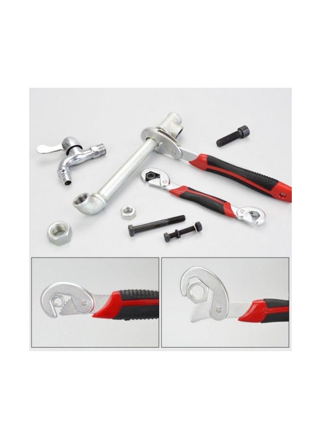 2-Piece Snap And Grip Wrench Black/Red/Silver - Image 5