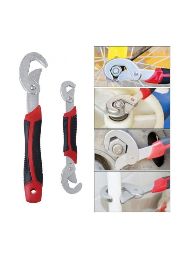 2-Piece Snap And Grip Wrench Black/Red/Silver - Image 4